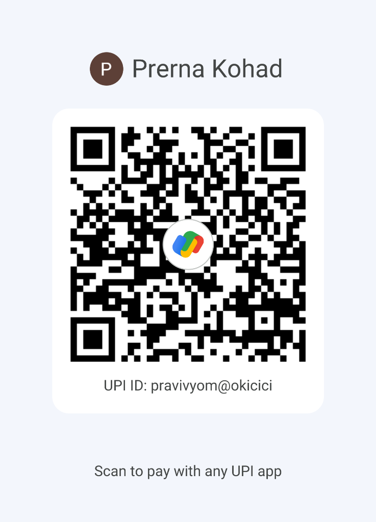 Google Pay UPI QR Code - Prerna Kohad